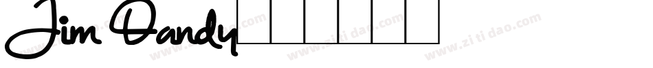 Jim Dandy字体转换